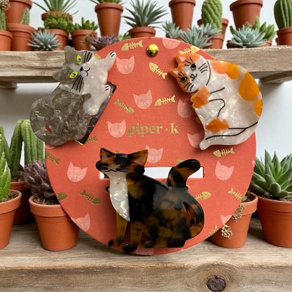 Piper K Accessories - Piper K Cat Hair Clip Set